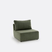 Modulaire bank geribd fluweel, Monica