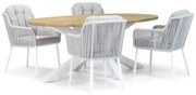 Tuinset 4 personen 200 cm Rope Wit Santika Furniture Santika