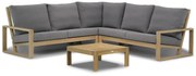 Hoek loungeset 5 personen Teak Old teak greywash  Lifestyle Garden Furniture Pure Island