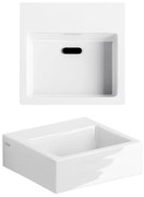 Clou Flush 1 fontein - 28x27x9cm - zonder kraangat - met plug - keramiek Wit CL/03.03011