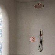 Saniclear Copper Pro inbouw regendouche 20cm rond met wandarm geborsteld koper