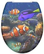 SCHÜTTE Toiletbril met soft-close SEA LIFE duroplast met print