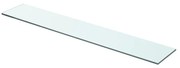 vidaXL Wandschap transparant 70x12 cm glas