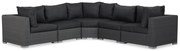 Hoek loungeset 6 personen Wicker Grijs  Garden Collections Toronto