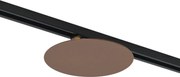 Moderne plafondlamp brons voor railsysteem 1-fase 2-lichts - Iconic Pulley