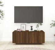 vidaXL Tv-meubel 100x35x40 cm bewerkt hout bruineikenkleurig