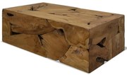 vidaXL Salontafel 90x50x30 cm echt teakhout bruin