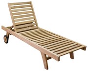 Fania ligbed 200x65xH35 cm teak verstelbaar