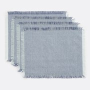 Placemats in geweven-geverfd katoen, Navao