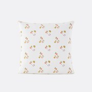 Kussensloop voor kinderbed, 50% gerecycled katoen, fruitprint, LILAS