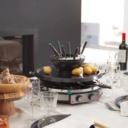 Livoo Gourmetstel, grillplaat en fondueset 3-in-1 8 personen 1900 W