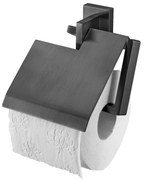 Haceka Edge toiletrolhouder met klep grafiet