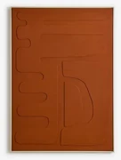Decoratief Schilderij 100x140 Cm, Handgeschilderd Op Avilon Canvas Rood – Klei - Sklum