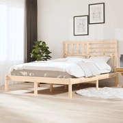 vidaXL Bedframe massief grenenhout 120x190 cm 4FT small double