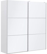 Goossens Kledingkast Easy Storage Sdk, 203 cm breed, 220 cm hoog, 2x 3 paneel glas schuifdeuren