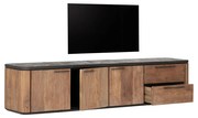 DTP Home Soho Hangend Tv-meubel Teak En Mortex 190 Cm - 190x40x42cm.