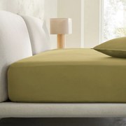 Hoeslaken, gewassen katoensatijn, omslag 30 cm, Saria