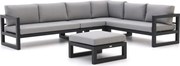 Hoek loungeset Forza | 6 personen | Loungeset Grijs | Hoekbank Aluminium | Kees Smit Tuinmeubelen