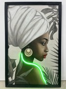Neon Art Cultural Woman