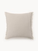 Linnen kussenhoes Luana met franjes