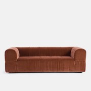 Rechte 3-zit superieur fluweel, LIZZY