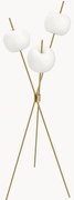 Dimbare tripod vloerlamp Kushi, mondgeblazen