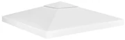 vidaXL Prieeldak 2-laags 310 g/m² 3x3 m wit