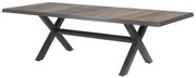 Lesli Living  Tuintafel - Castilla - Kruispoot - Negro - 240 cm - Lesli Living