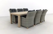 Torino paloma grijs/Rome grey 240 cm. tuinset - 7-delig