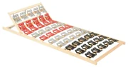 vidaXL Bedframe met 12 latten verstelbaar hoofdeinde 80x200 cm