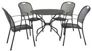 Kettler Kos tuinset + strekmetaal tafel 90 cm.