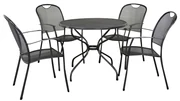 Kettler Kos tuinset + strekmetaal tafel 90 cm.