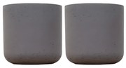 2x Pot Charlie black washed