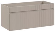 Comad Iconic Cashmere FSC onderkast met ribbelfront 100cm taupe