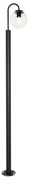 Buitenlamp Moderne lantaarn zwart met helder glas 200 cm IP44 - Sfera Modern E27 IP44 Buitenverlichting