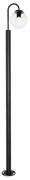 Buitenlamp Moderne lantaarn zwart met helder glas 200 cm IP44 - Sfera Modern E27 IP44 Buitenverlichting