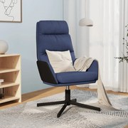 vidaXL Relaxstoel stof blauw