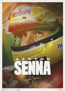 Kunstdruk Ayrton Senna - Designed to Win - 2023, Automobilist