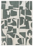 Wasbaar jacquard in- & outdoor vloerkleed Papercut