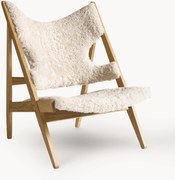 Loungestoel van schapenvacht Knitting