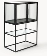 Highboard Boli met gegroefd glas