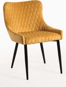 Set van 4 Sanda Fluwelen Stoelen
