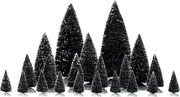 Lemax - set van 21 miniatuur kerstbomen - Accessoires