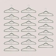 Set Van 20 Kledinghangers Palou Groen – Khaki - Sklum