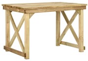 vidaXL Tuintafel 110x79x75 cm geïmpregneerd grenenhout