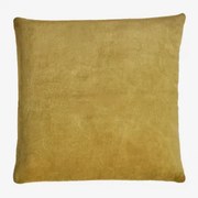 Vierkant Kussen 40x40 Cm Van Katoen Enid Geel – Messing - Sklum