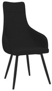 vidaXL Fauteuil stof zwart