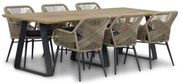 Tuinset 6 personen 240 cm Rope Taupe Lifestyle Garden Furniture Advance/Palta