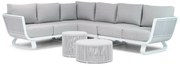 Hoek loungeset 6 personen Rope Wit  Santika Furniture Santika Corniche