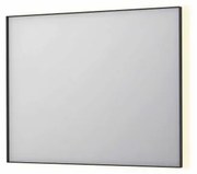 INK SP32 spiegel - 100x4x80cm rechthoek in stalen kader incl indir LED - verwarming - color changing - dimbaar en schakelaar - mat zwart 8410060